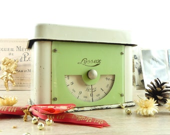 Vintage scale - old scale - Lyssex - kitchen scale - balance 1950 - kitchen decoration - french cooking - Loft decor