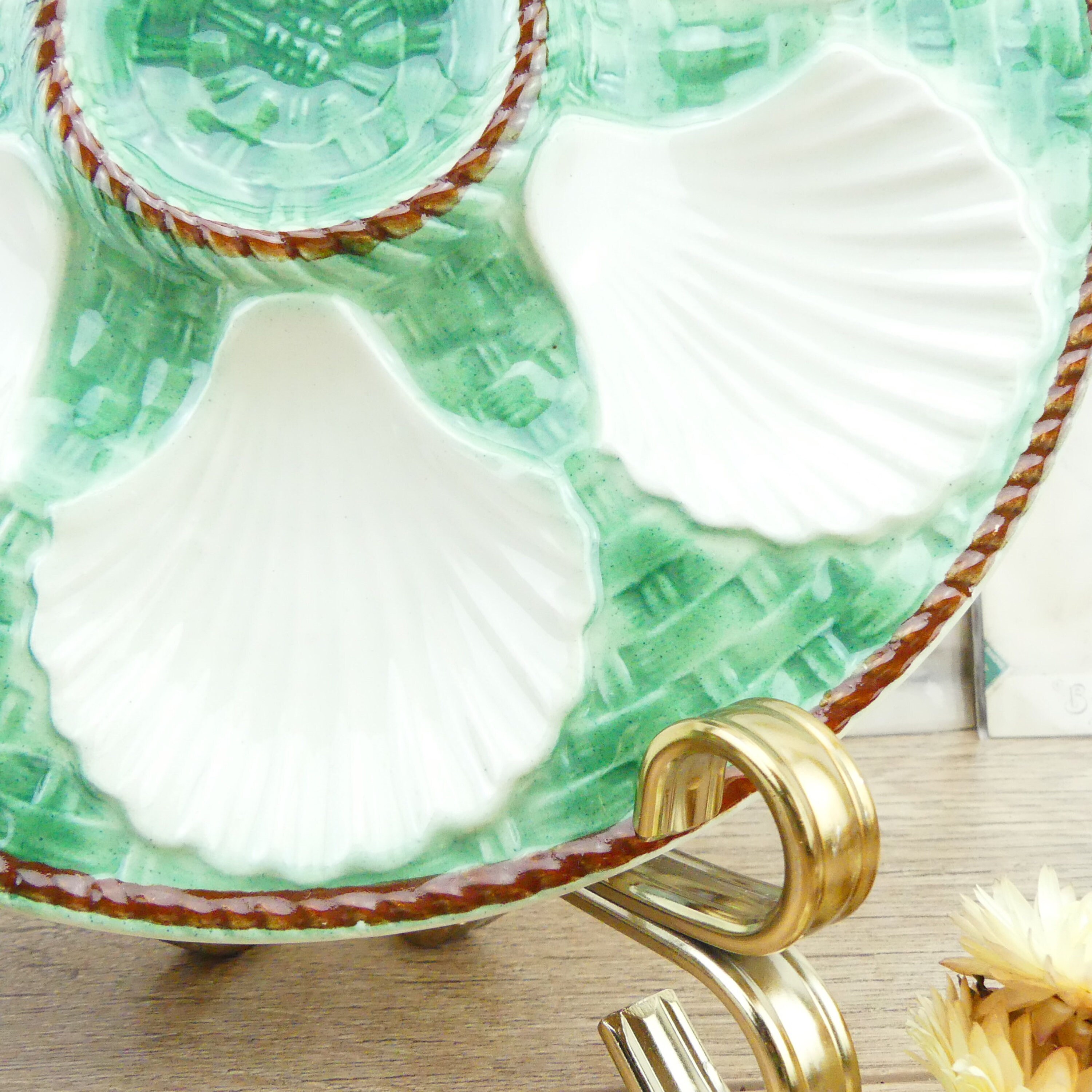 Oysters plates Oyster plate French oyster dish Sea food dish