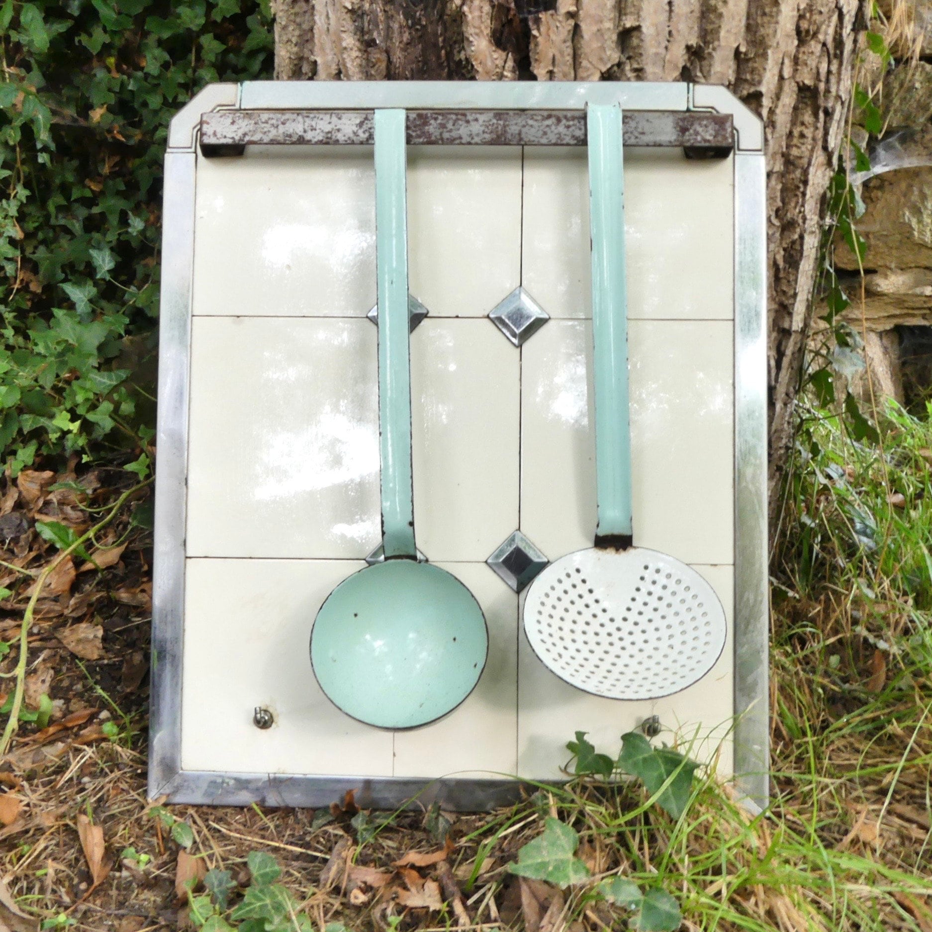 ANCIENNE LOUCHE EN étain ,objet de collection EUR 10,00 - FR