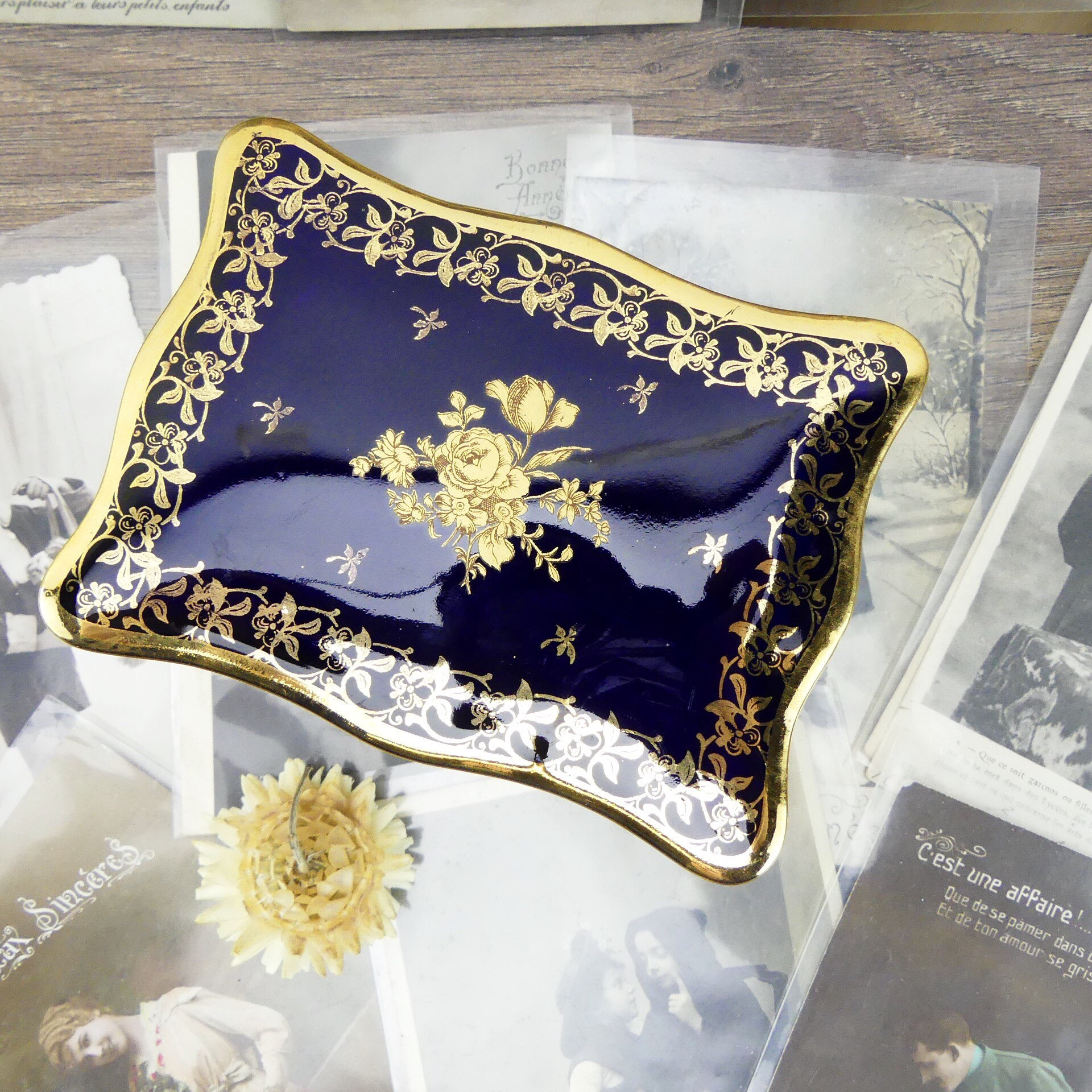 Limoges Pill box Porcelain Limoges Porcelain box French Pill box