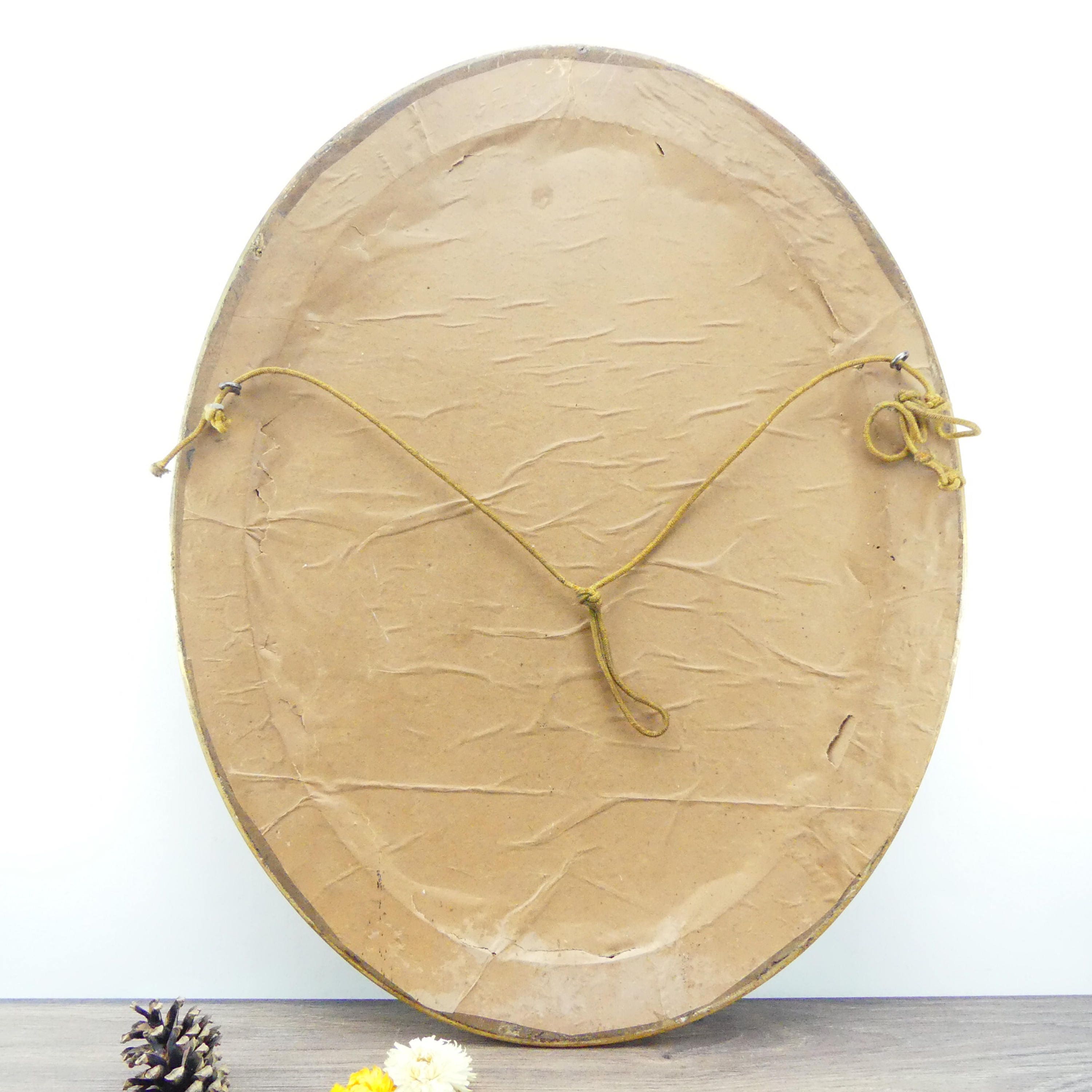 Art nouveau frame Golden frame Oval frame Antique photo