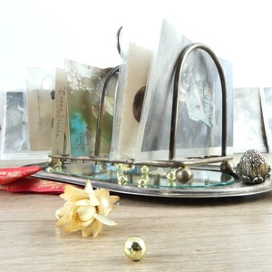 Porte toasts, porte cartes, porte photos, courrier, chic, porte toats luxe set à foie gras