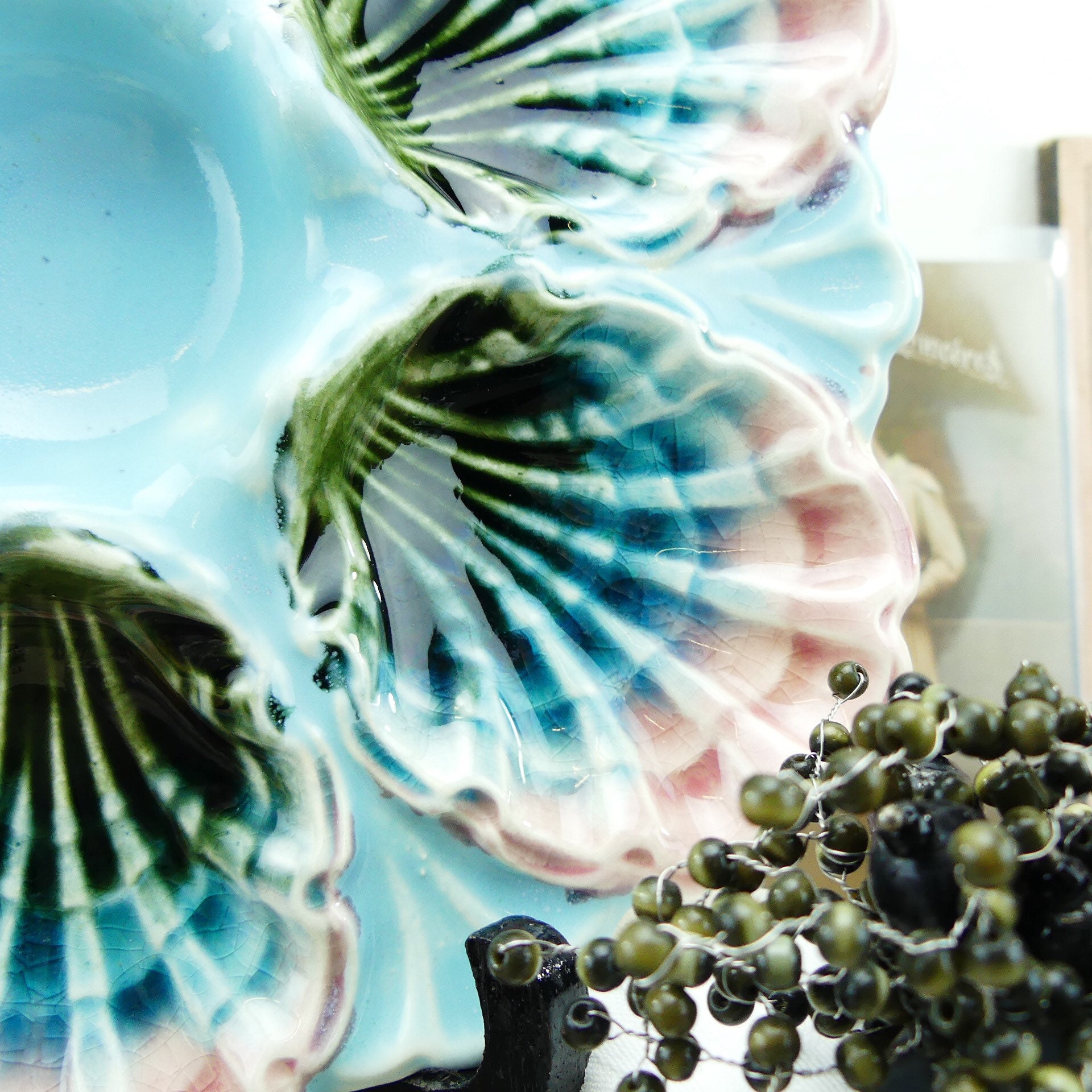 Oyster plate Plate 19th century Oysters Oyster Plate with