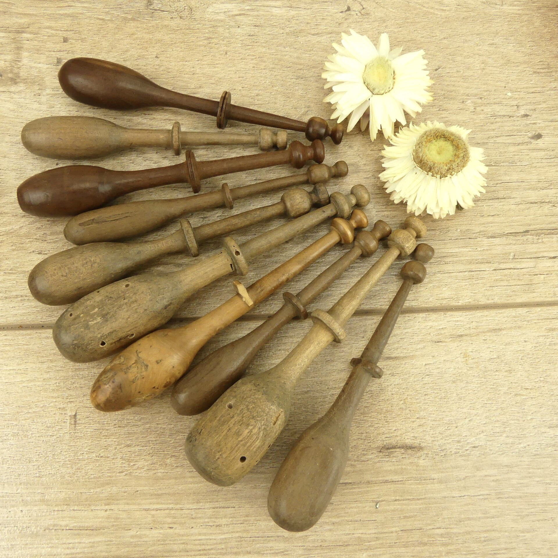 Bobbin lace antique bobbins bobbin timber spools of thread