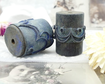 Embroidery stamps - embroidery scallops - ink roller - old drawing stamp for fabric - French embroidery - embroidery tool