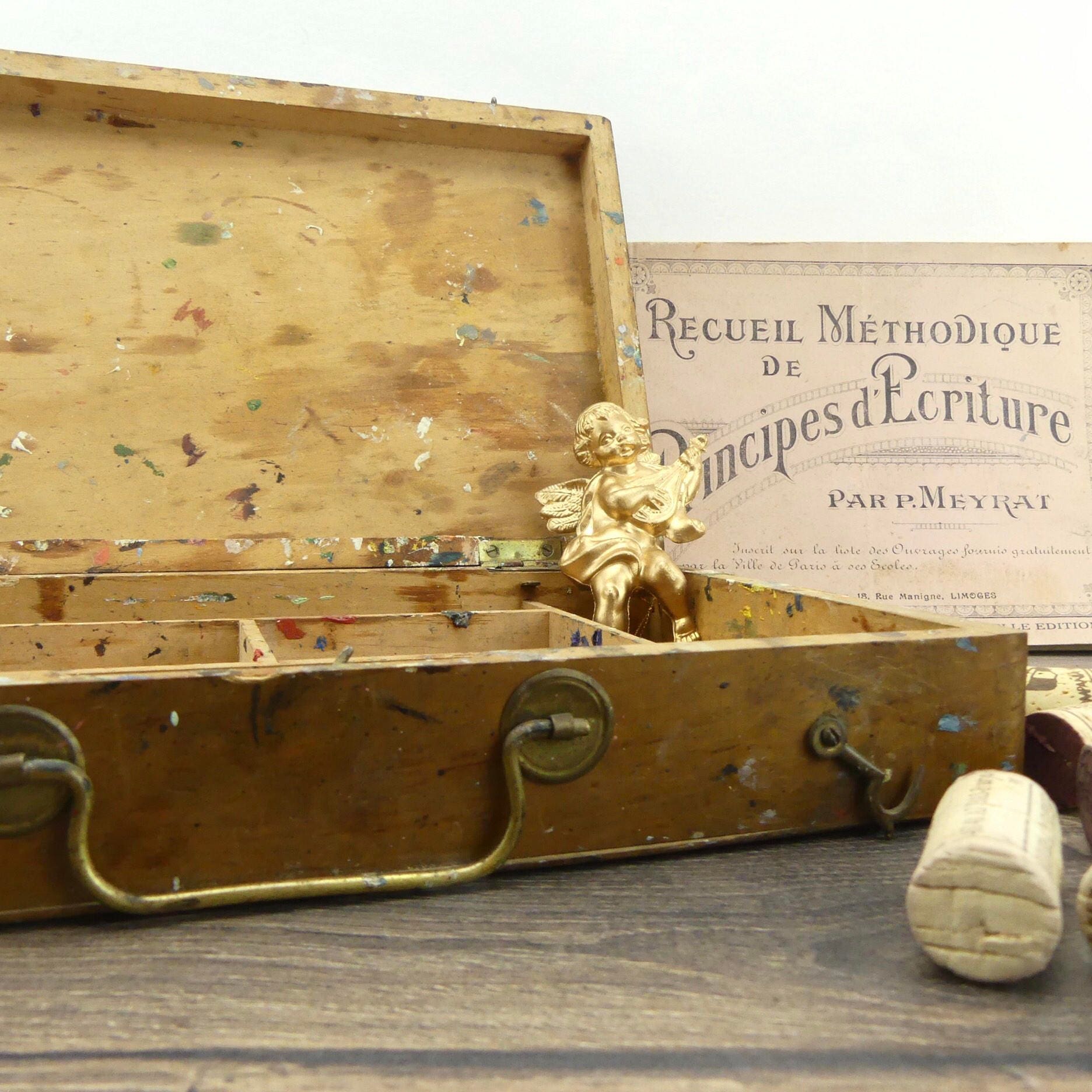 Painting accessory - French decor - Artist box - Paris painter