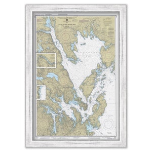 Calais to West Quoddy Head, Maine - Nautical Chart published in 1985