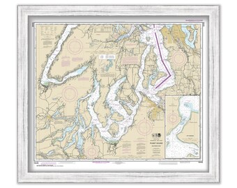 PUGET SOUND - Southern Part, Washington - Nautical Chart published in 2015