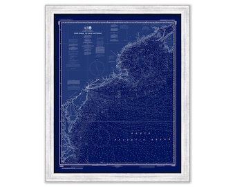 Cape Sable to Cape Hatteras  -  2015 Nautical Chart Blueprint