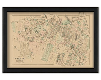 Map of Part of Dorchester - 1874 Ward 16 Plate L. - 0077