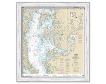 CHESAPEAKE BAY - Cove Point to Sandy Point, Maryland/Virginia 2017 Nautical Chart