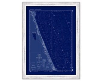 ST AUGUSTINE, Florida  -   2010 Nautical Chart Blueprint