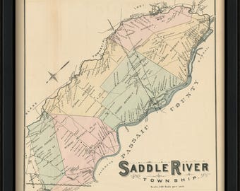 Saddle River Township, New Jersey 1876 - Replica or GENUINE ORIGINAL