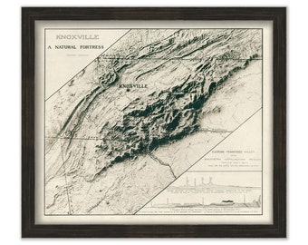 KNOXVILLE, Tennessee - A Natural Fortress  - Geological Chart