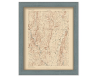 GRANBY, CANTON and AVON, Connecticut 1893 Topographic Map - Replica or Genuine Original