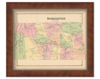 BURRILLVILLE, Rhode Island 1870 Map