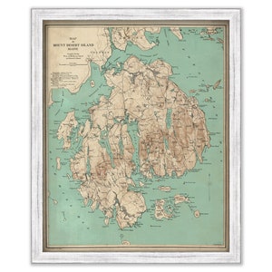 MOUNT DESERT ISLAND 1898 Map/Chart