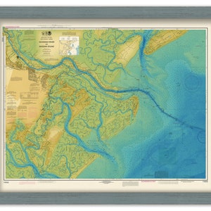 SAVANNAH RIVER, GEORGIA - 2015 Bathymetry Nautical Chart