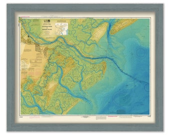 SAVANNAH RIVER, GEORGIA - 2015 Bathymetry Nautical Chart