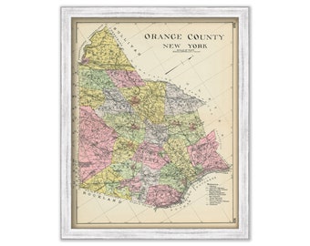 ORANGE County, New York 1912 Map, Replica or GENUINE ORIGINAL