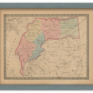KENT COUNTY, Maryland 1866 Map, Replica or Genuine Original