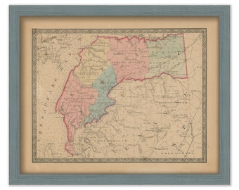 KENT COUNTY, Maryland 1866 Map, Replica or Genuine Original