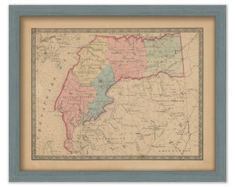 KENT COUNTY, Maryland 1866 Map, Replica or Genuine Original