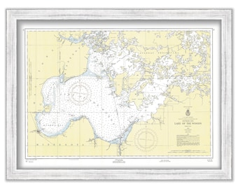 LAKE of the WOODS, Minnesota  -   1955 Nautical Chart