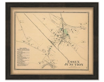 ESSEX JUNCTION, Vermont - 1869 Map