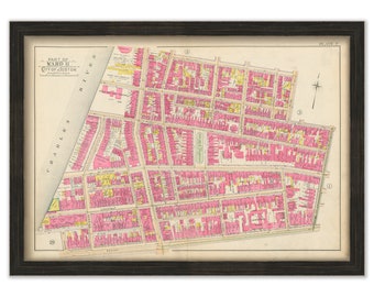 BOSTON 1902 Map, Plate 2, Beacon Hill, Louisburg Square
