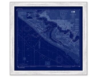 SAINT ANDREW BAY, Florida  -  2015 Nautical Chart Blueprint