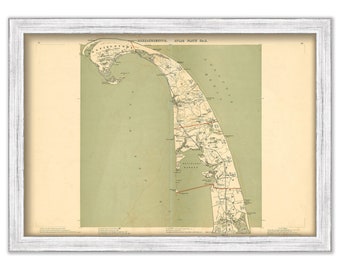 PROVINCETOWN, Massachusetts Map/Chart - 1891