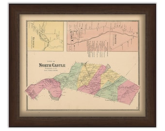 Town of NORTH CASTLE, New York 1868 Map