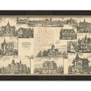 FAIRMOUNT, New Jersey 1876 Pictorial Map - Replica or GENUINE ORIGINAL