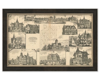 FAIRMOUNT, New Jersey 1876 Pictorial Map - Replica or GENUINE ORIGINAL