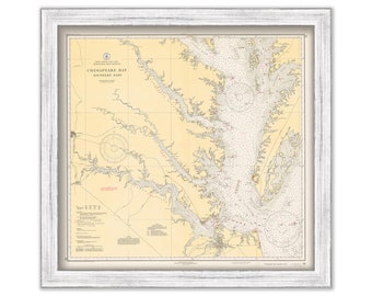 CHESAPEAKE BAY Nautical Chart - Southern Section - 1937