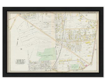 DORCHESTER, Massachusetts 1889 map, Plate 23 -  Washington St, Talbot Ave  - Replica or GENUINE ORIGINAL