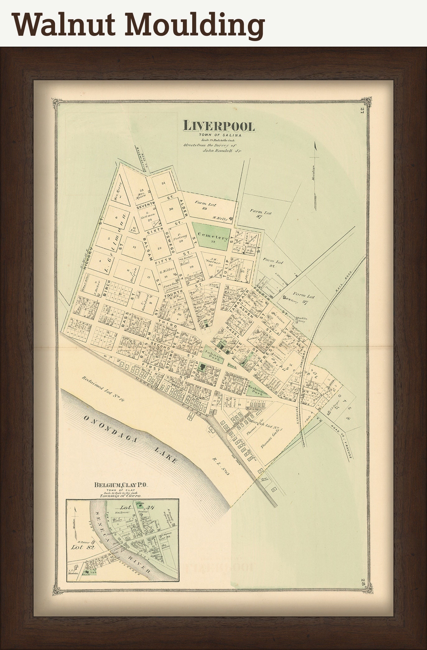 LIVERPOOL, New York - 1874 Map