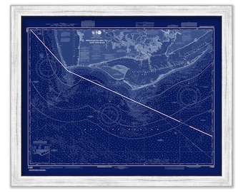 Apalachicola to Cape San Blas, Florida  -   2015 Nautical Chart Blueprint