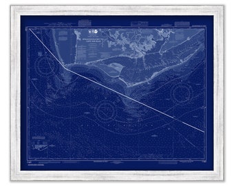 Apalachicola to Cape San Blas, Florida  -   2015 Nautical Chart Blueprint