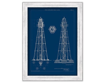 Hilton Head Rear Range Lighthouse - aka Leamington Light - Plan from 1877 - Hilton head - South Carolina