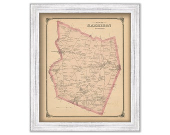 HARRISON, New Jersey -  1879 Map