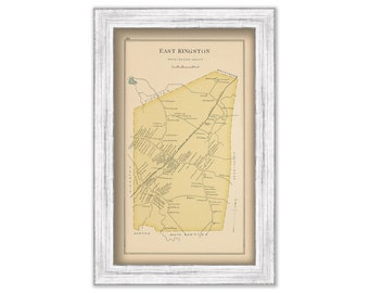 KINGSTON, New Hampshire 1892 Map