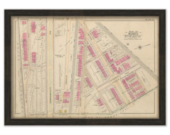 BOSTON 1902 Map, Plate 35, Audubon Circle