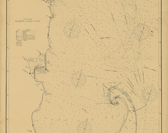 Cape Cod to Cape Ann - Nautical Chart - George W. Eldridge - Chatham to Boston Chart D - 1902
