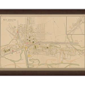AYER JUNCTION, Massachusetts 1889 Map - Replica or Genuine ORIGINAL