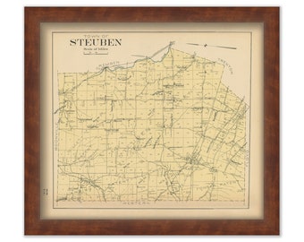 STEUBEN, New York 1907 Map