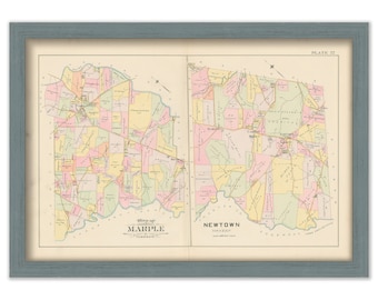 MARPLE and NEWTOWN, Pennsylvania - 1892 Map