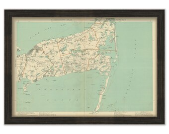 CHATHAM, YARMOUTH and ORLEANS, Massachusetts and the surrounding area, 1904 Map/Chart - Replica or Genuine Original
