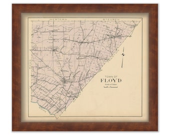 FLOYD, New York 1907 Map
